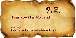 Ivánkovits Roland névjegykártya